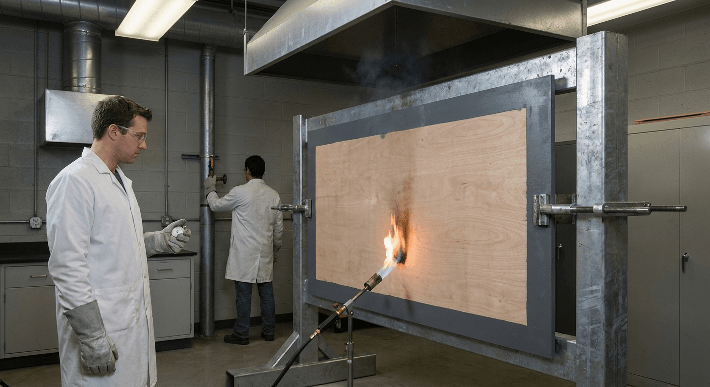 Fire-Rated Plywood Explained: Flame Spread, FRT Treatment and Why Panels Are Not Fireproof